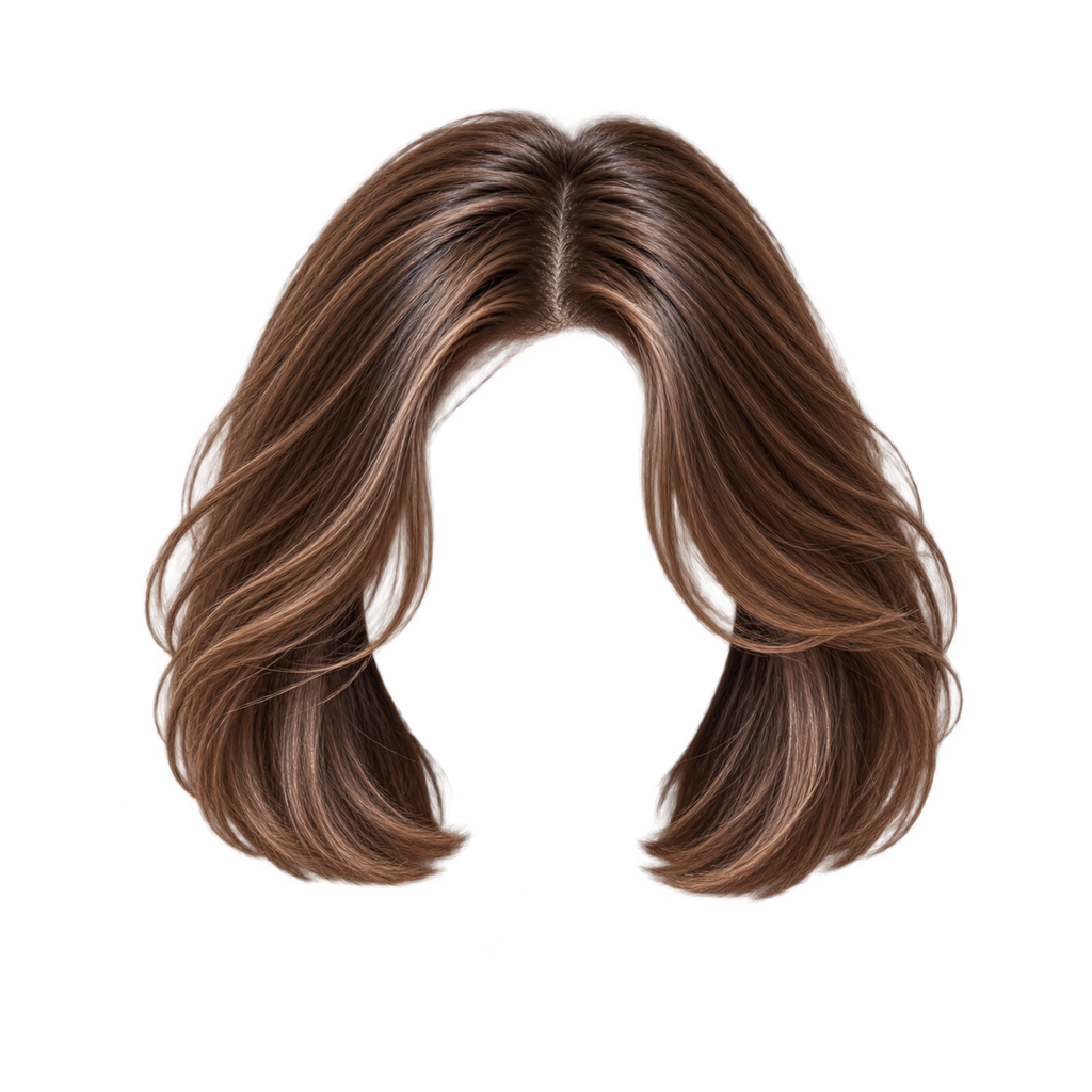Italian Bob hairstyle preview in brown