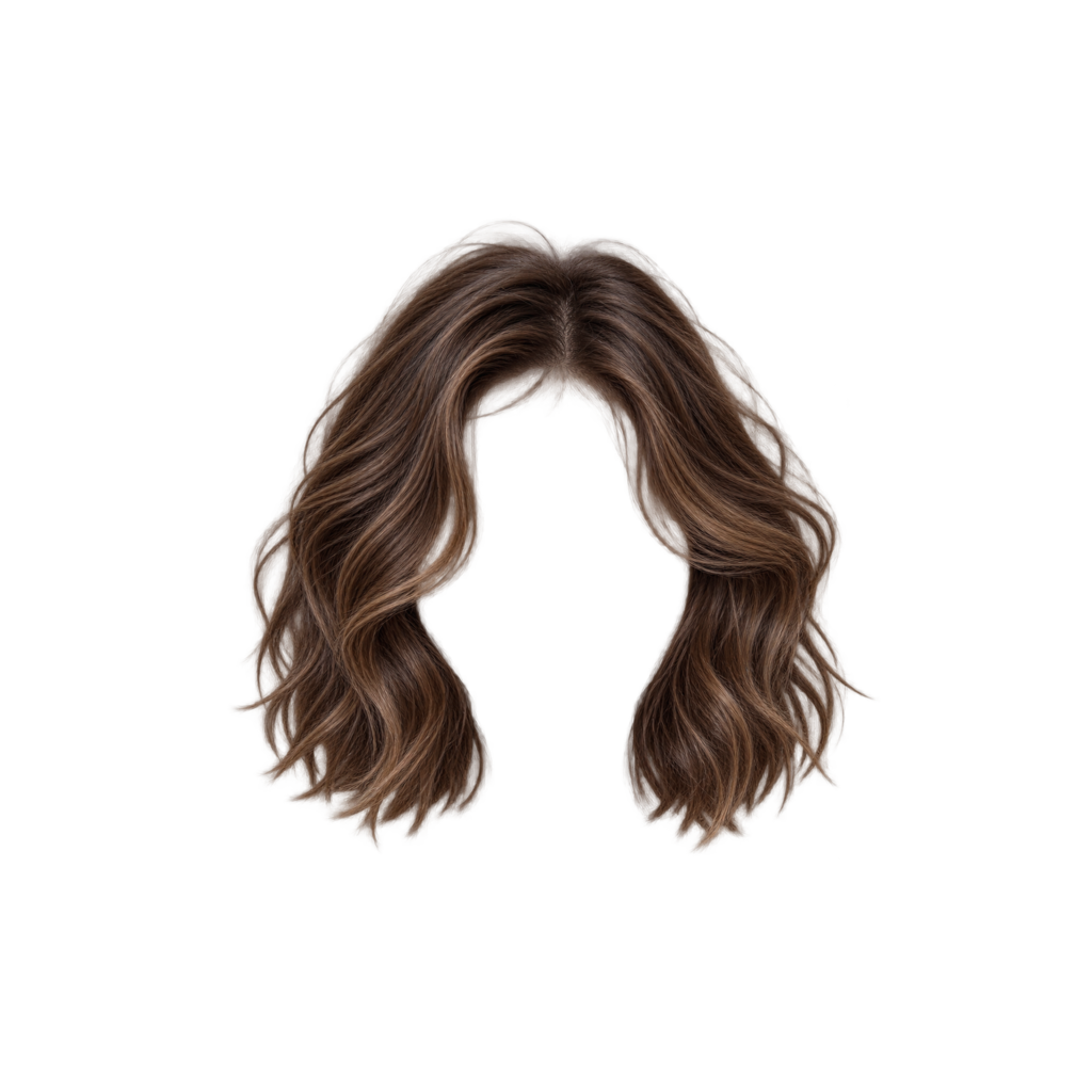 Wavy Bob hairstyle preview in brown